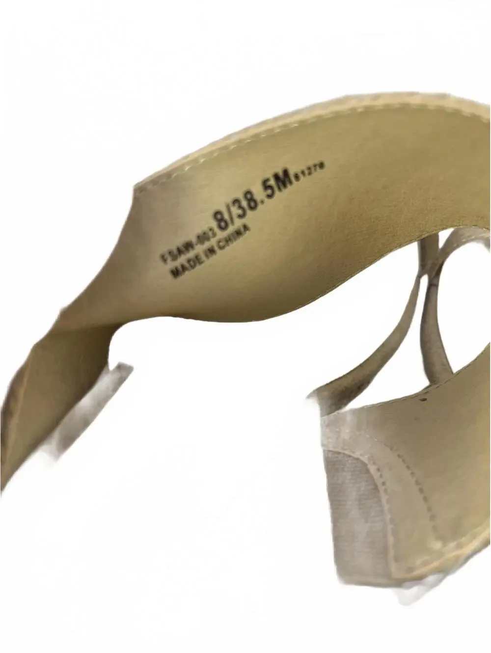 Chinese Laundry Jute Wedge Sandals Women's Size 8.5 Beige CL by Laundry NWOT